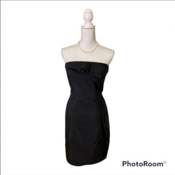 Ann Taylor loft strapless cotton blend mini dress, size 10 - Picture 2 of 9